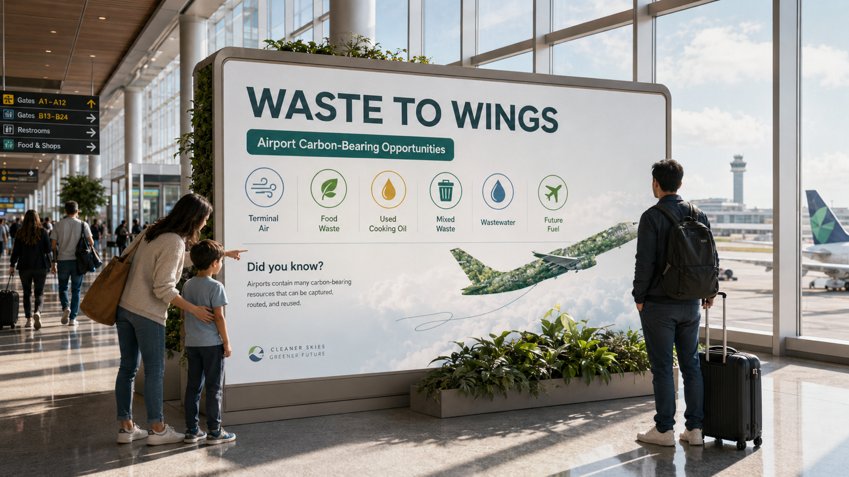 Airport living lab commercialization exhibit